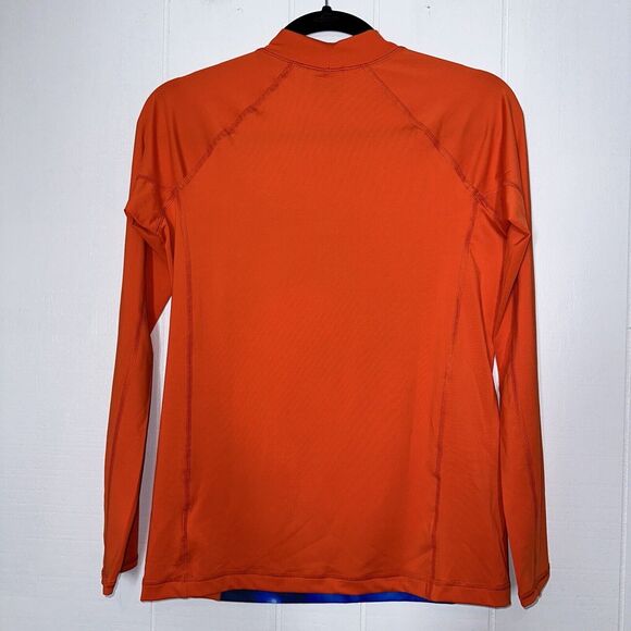 Lands’ End Kind’s Swim Rash Guard Top Long Sleeve Orange Tye Dye XL 14-16 - Picture 2 of 4
